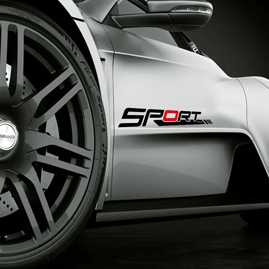 AAYY1 2 PEZZI/SET Adesivo Decalcomania per Auto Moto Ispirato a "Logo Sportivo" per Migliorare l'Aspetto Esterno del Tuo Veicolo per gli Amanti dello Sport