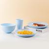 4Pcs Wheat Straw Ramen Bowl Tableware Dishes Full Tableware Of Plates Bowl Dinner Dishes Set Camping Tableware Dishes Set
