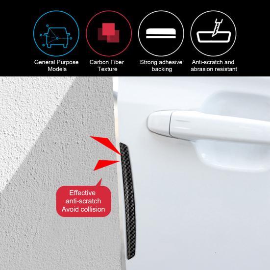 

8 шт., ПВХ автомобильная полоса, дверной бампер, боковая защита от царапин, край двери автомобиля, задний вид