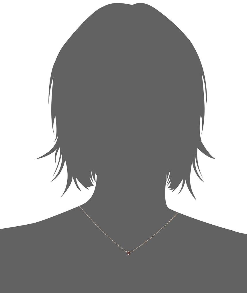 [ESTELLE] ESTELLE [WEB Exclusive Item] January Birthstone Garnet K18 Pink Gold Necklace 0351-9583-0019-0000