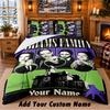 The Addams Family Custom Name 3Pcs Bedding Set 1 Bed Sheet 2 Pillowcases Bedroom Home Decor