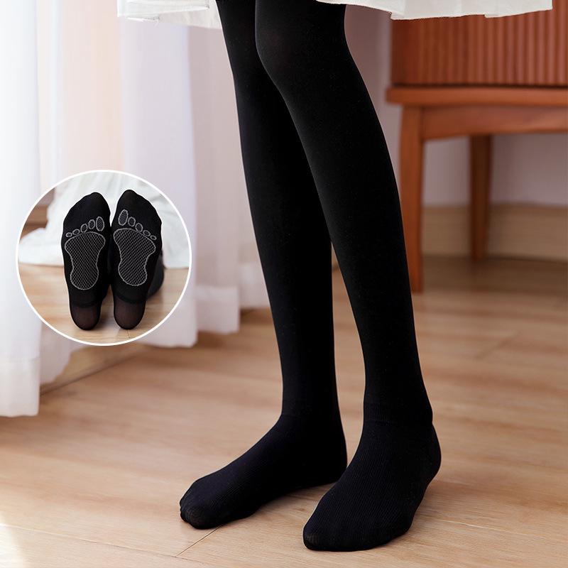 Non-Slip Children's Ballet Dance Socks - Thin 80D Anti-Sprain Tights for Spring and Summer