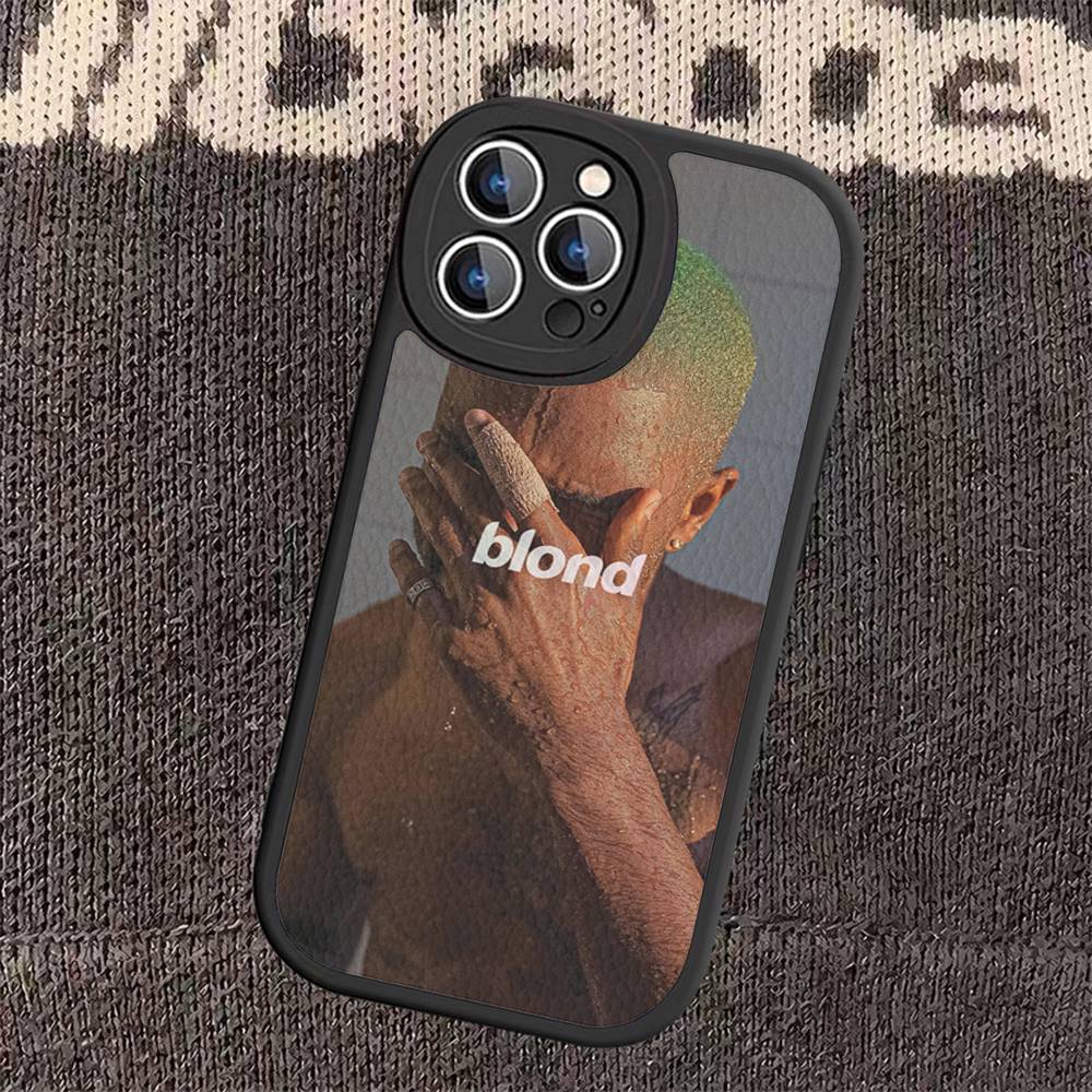 Frank Ocean Blond Leather Phone Case For iPhone 16 15 14 Pro Max Plus 13 12 11 Silicone Cover