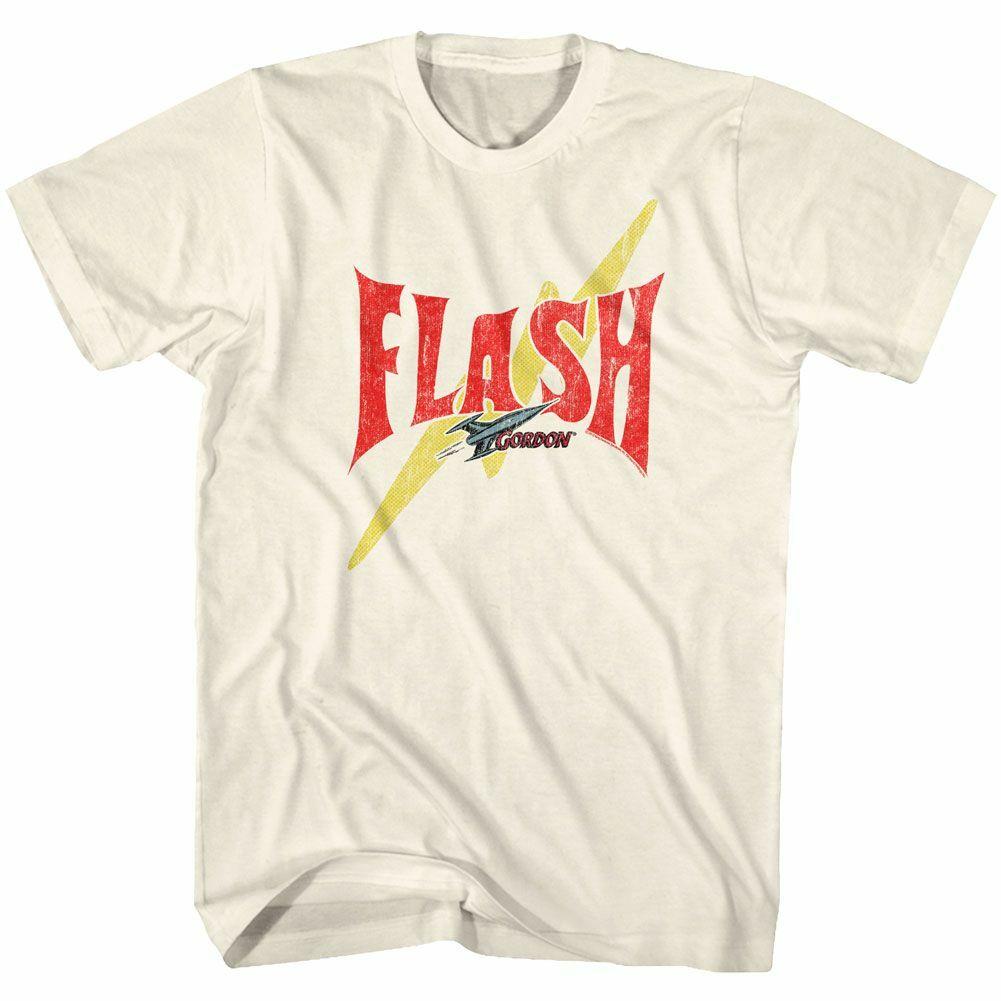 Flash Gordon Flash Bolt Classic Natural T-Shirt Mens Womens Tees Top 2XL