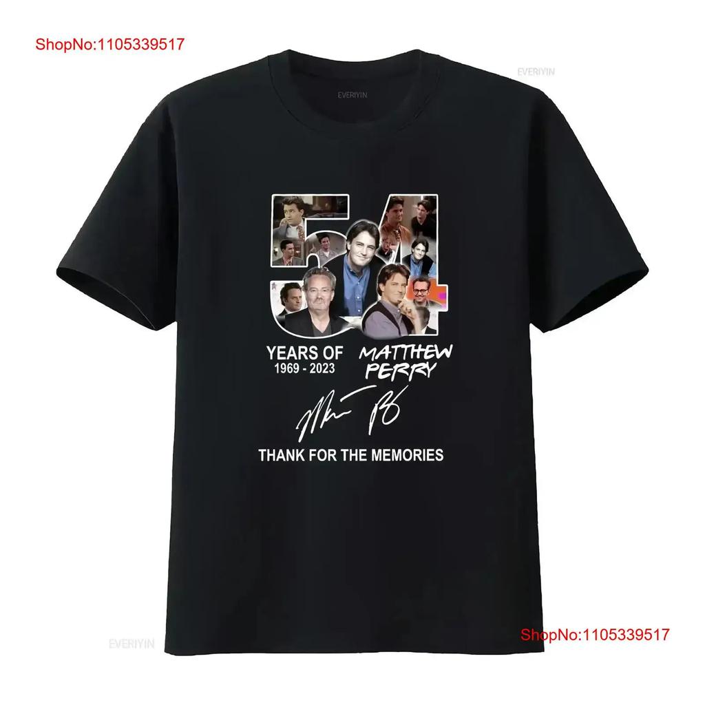 54 Years Of Matthew Perry Thank You For The Memories T Shirt Fan Vintage Washed Versatile Comfo