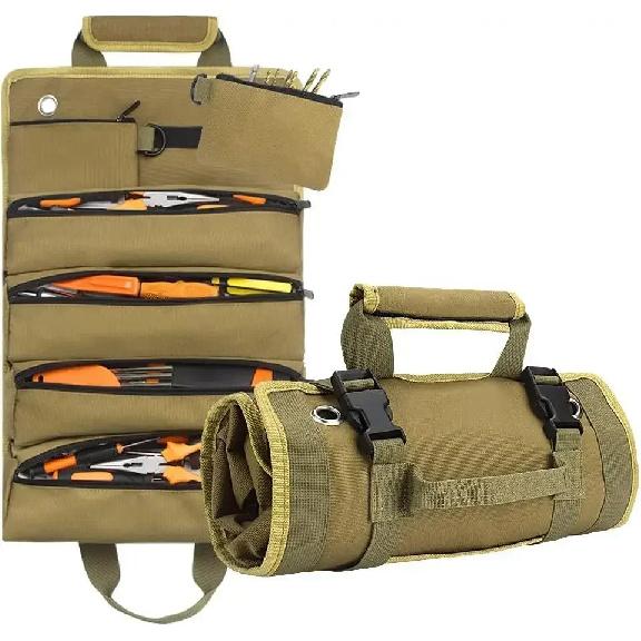 Multi-Purpose Tool Bag High Quality Professional Multi Pocket Hardware Tools Pouch Roll UP Portable Small Tools Organizer Bag