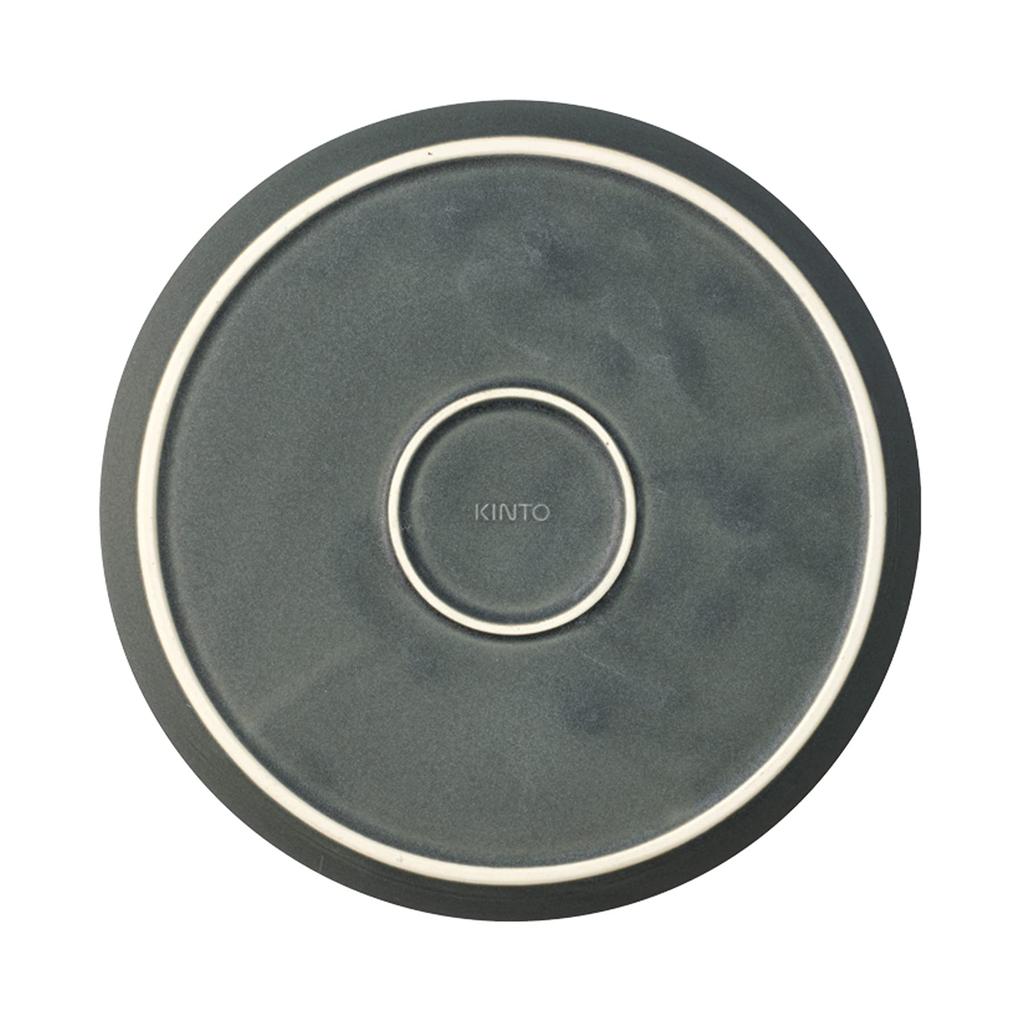 KINTO FOG Dark Microwave and Dishwasher Product 26366 Plate, 200mm, Gray, Safe, Code