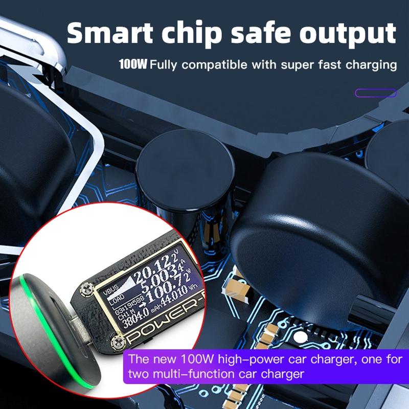 100W High Power Charger Fast Charging Car Charger C Ouble Oors Rone Accessories for  3/for   2