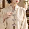 Carved Pattern Clothing Snap Buckle Metal Garment Decor Button Metal Frog Fastener For Cheongsam