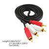2RCA Male To 2 RCA Male Connector Music Stereo Adapter Cable Audio AUX Line for TV Sound Speakers Laptop Amplifier