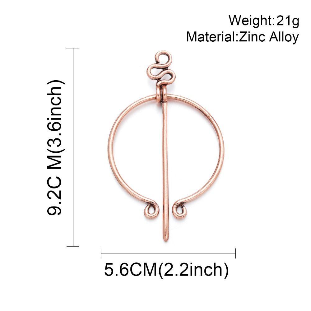 Dresses Zinc Zinc Alloy Cardigan Women Shawl Pin Viking Style Brooch Cloak Pin Korean Jewelry Accessories