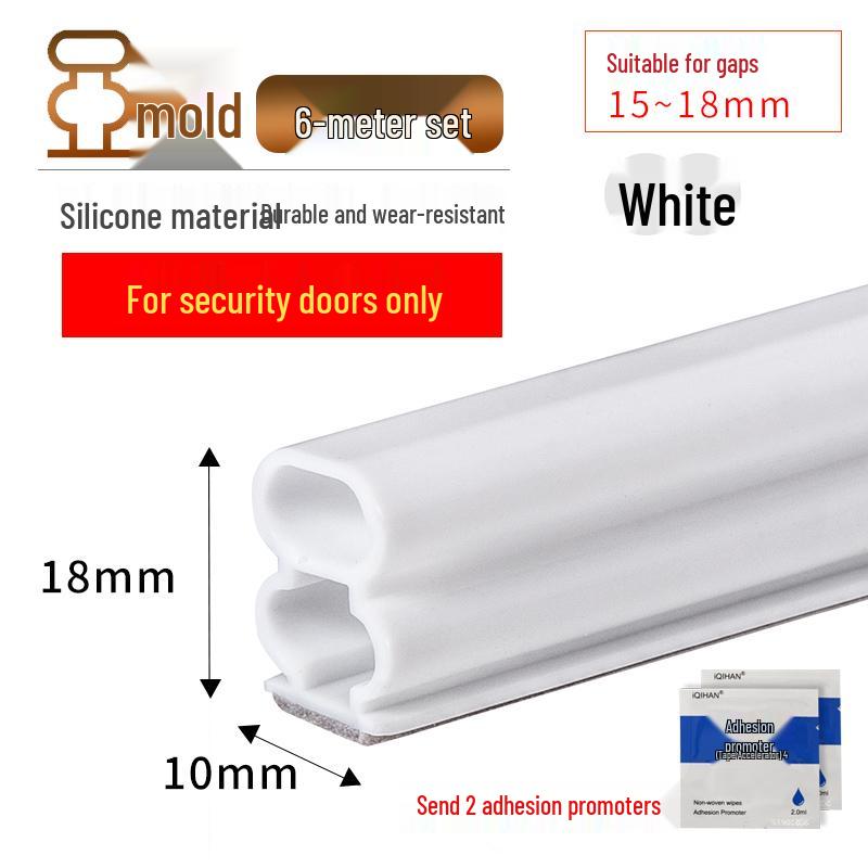 Diebstahlsichere selbstklebende Silikon-Dichtungsleiste für Tür und Fenster zum Abdichten gegen Wind und zur Isolierung