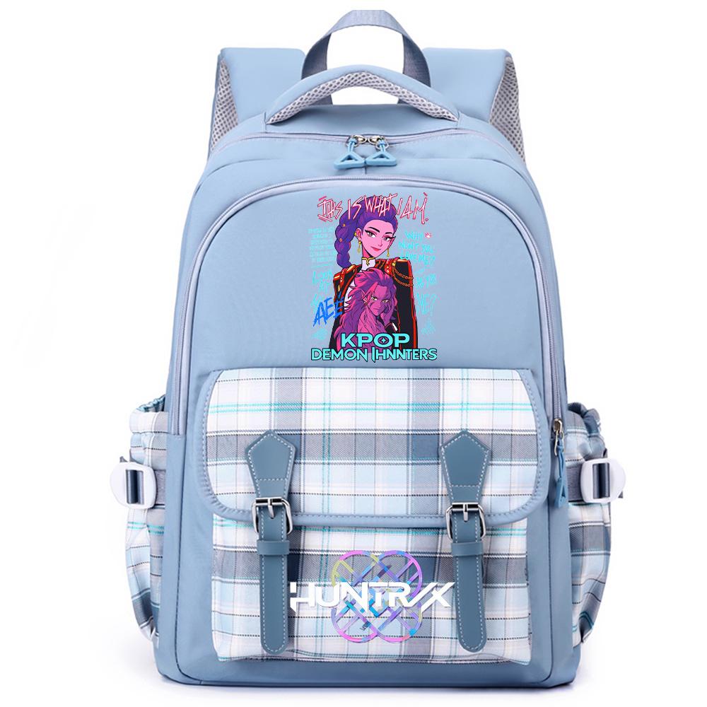 Anime K-Pop Printed Large Capacity Backpack for Teenger Student Girl Boy Schoolbag Bookbag Women Large Capacity Waterproof Travel Bag Kid Gift