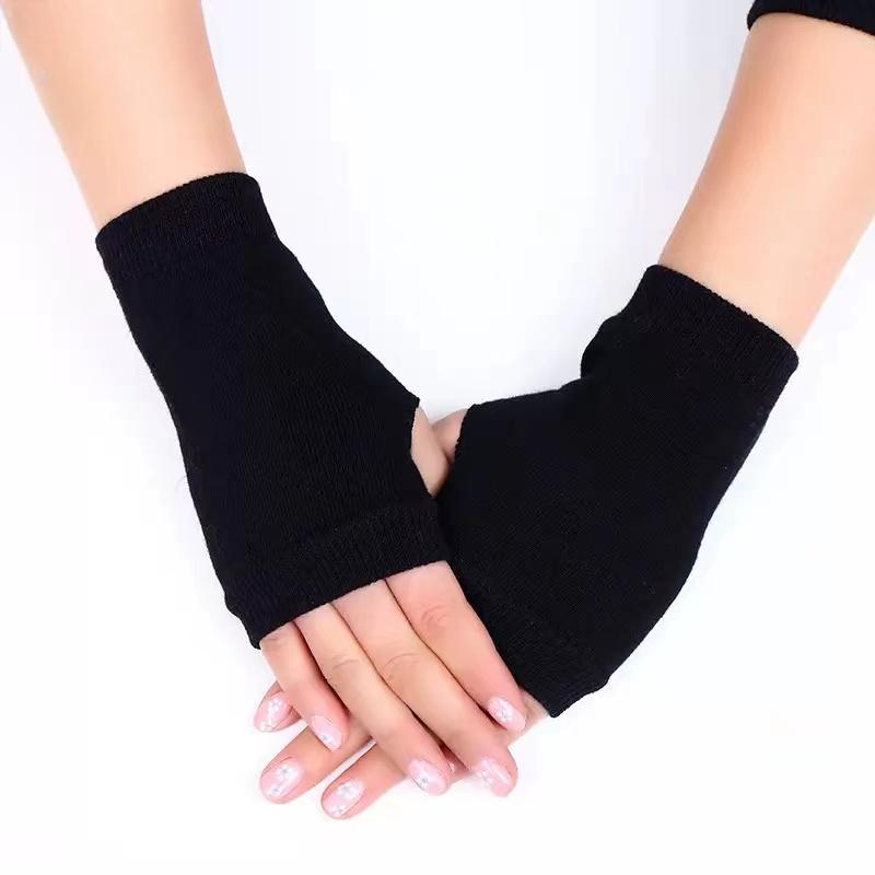 Modische Damen Kaschmir Wollmischung Handschuhe Unisex Winter Strickfäustlinge Warm Uni Strickware Handgelenk-Handschuhe