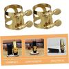Double Screw Fastening Saxophone Ligature Brass Material Reed Fastener  Alto Saxophone