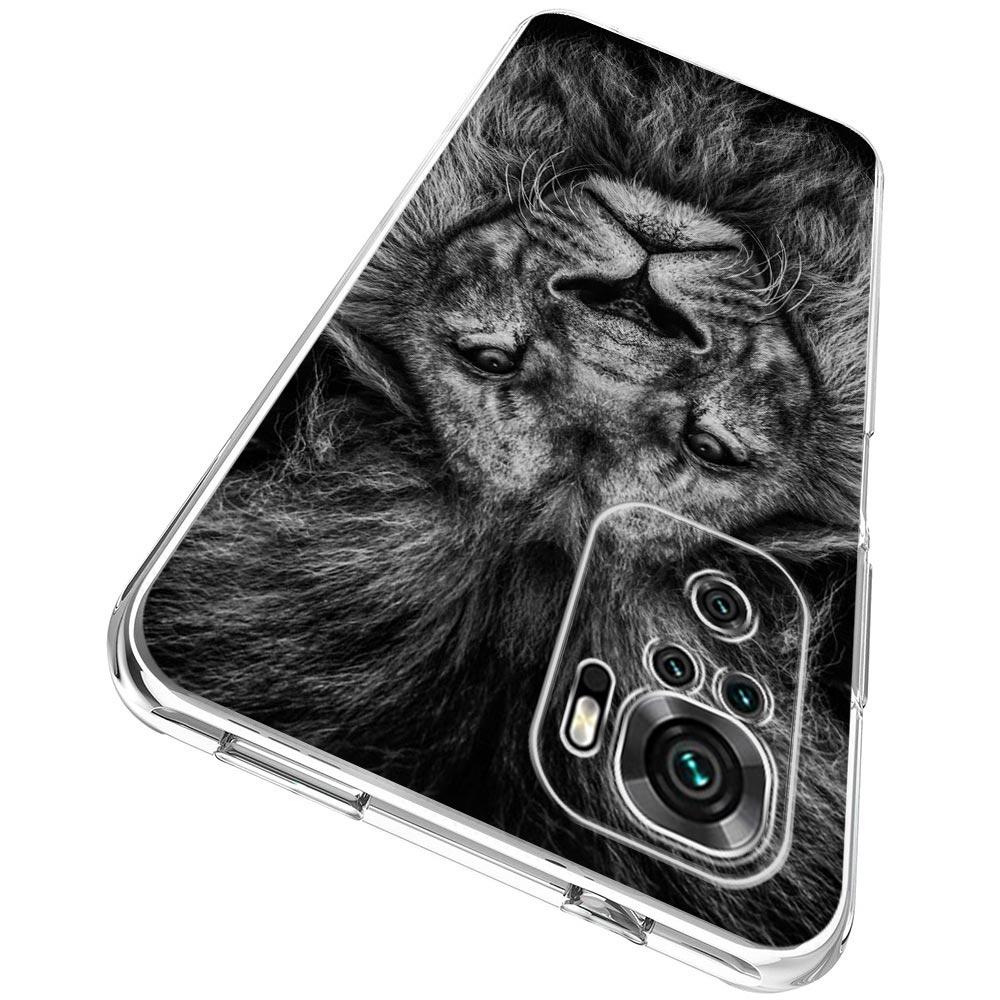 Black Cheetah Tiger Lion Animals Phone Case For Xiaomi Redmi Note 12 11 9S 9 8 10 Pro Plus 7 8T 9C 9A 8A K40 Gaming Clear Cover