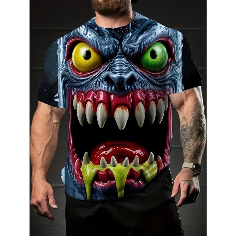 Men's 3D All-Over Print T-Shirt - Meditating Elephant Deity on for Lotus with Radiant Aura,