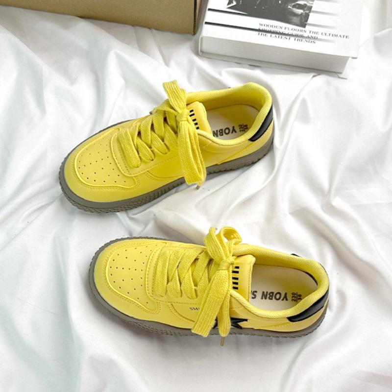 

6 Uber versatile board shoes for women s autumn new breathable low-top retro soft-soled casual Xiaobai 40 жёлтый