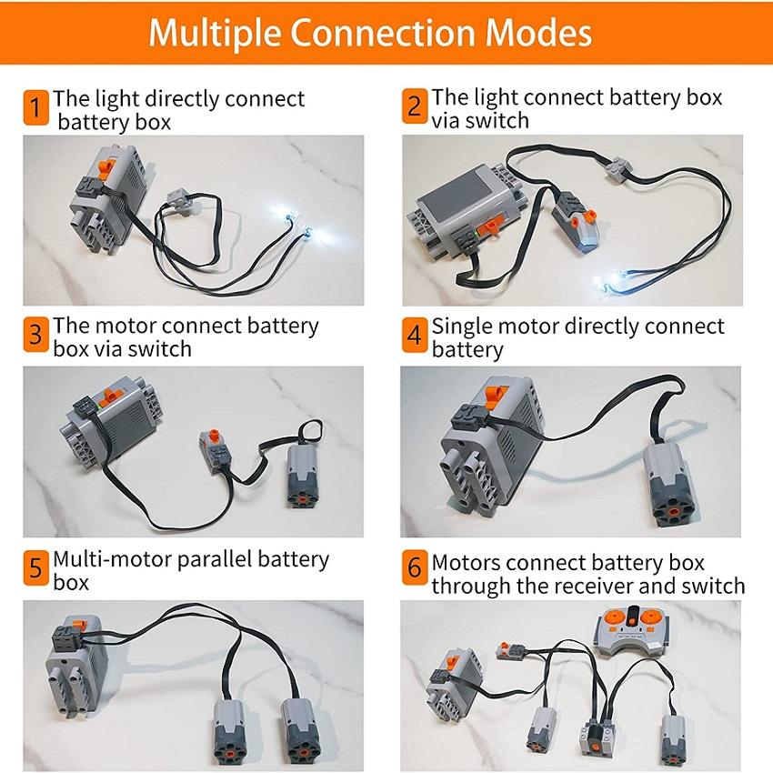 Technické bloky Servo PF Motor vlaku Výkon Funkce MOC High-Tech díly Cihly Příslušenství Technik Servo RC motor
