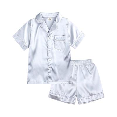 Kids Silk-like Loungewear Set Toddler To Big Kids