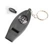 4 In 1 Outdoor Emergency Whistle Compass Magnifier Thermometer Survival Kits