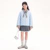 DEESHA Girls' Plaid Splicing Padded Jacket