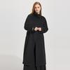 Women's Long Stand Collar Double-Faced Wool Coat