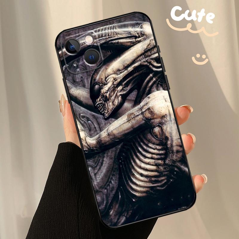Hr Giger Li II Phone Case For Apple iPhone 16 15 14 13 12 11 17 Pro Max Mini 17 Air 16e 16 Plus Back Cover