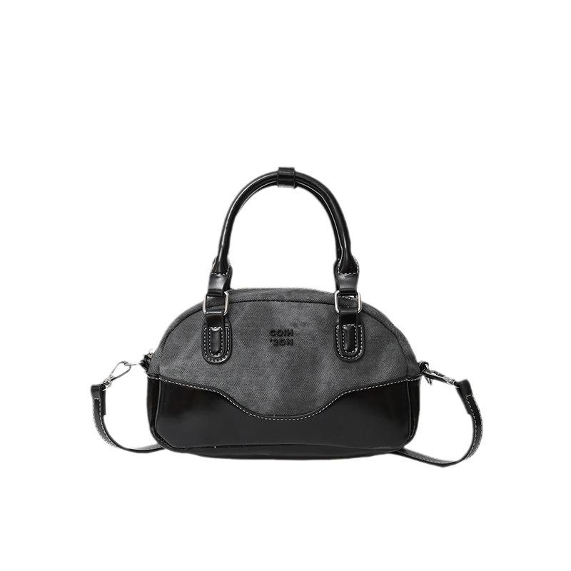 2025 Autumn and Winter New Portable Small Bowling Bag High-end Fashion Shoulder Bag Women's Messenger Commuter Bag