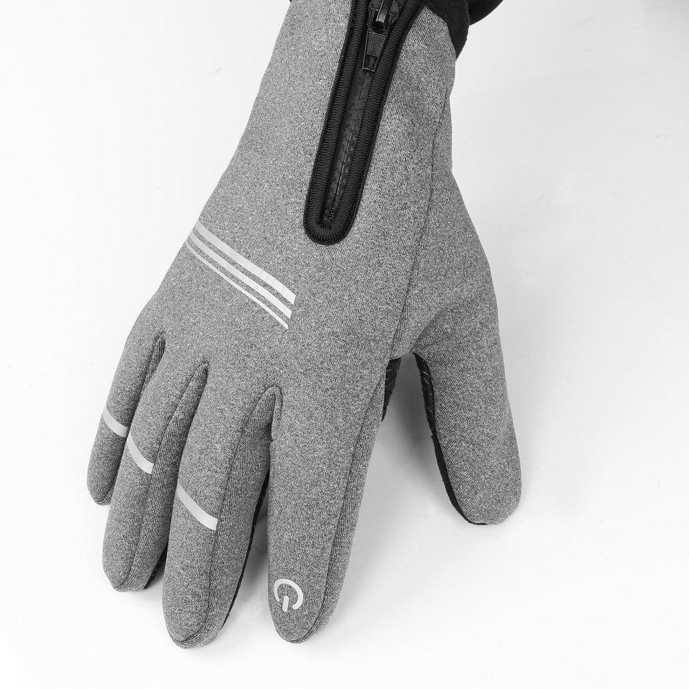 Touchscreen cycling gloves, size , gray