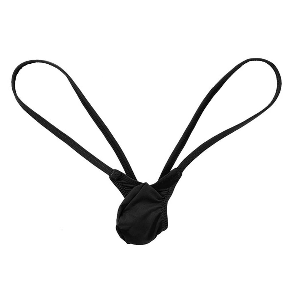 Open Back Mens Underpants Low  Briefs G-string Thong Underwear