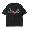 DMC Devil May Cry Washed T Shirt Streetwear Hip Hop Fashion TShirt Tees Tops for Men Women Cotton Harajuku Graphic