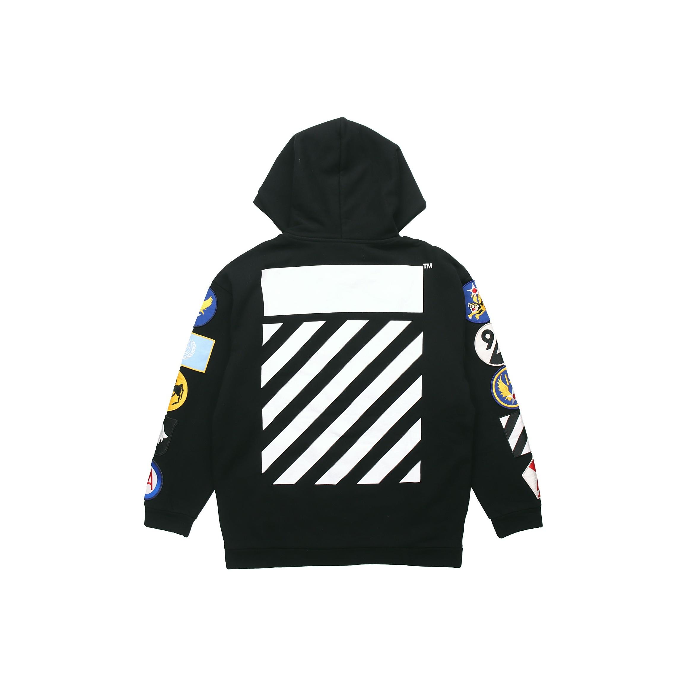 

Off-White Толстовка на молнии с длинными рукавами и цветочным принтом, мужская верхняя одежда, черная OMBB009G20JER0011001 M