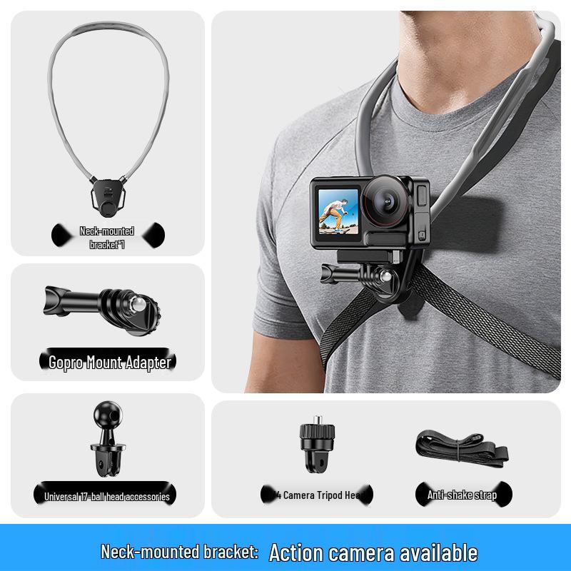 

Magnetic Neck-Mount Phone Holder & Camera Stabilizer for Cycling and Live Streaming