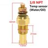 12V Racing Car Meter Oil Temp Sensor Water Temp Sensor 1/8 NPT Temperature Sensor Water Temp Gauge Racing Electric Gauge Unit