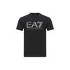EA7 Letter Print Crew Neck Short Sleeve T-Shirt Men Tops Black 3HPT62-PJ03Z-1200