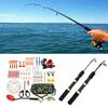 Fishing Poles with Carriers Bag Fishing Rod and Reel Combo Fishing Poles Telescopic Fishing Rod Kits with Spinning Reel