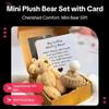 Handmade Mini Plush Teddy Bear in Box, Little Bear in A Box, My Little Worry Bears, Mini Pocket Bears Hug Plush with Emotional Uplifting Support