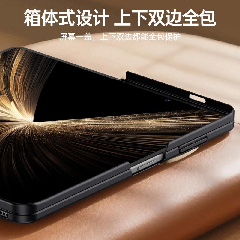 Applicable to Honor magicv5 mobile phone case lens holder MagicV5 all-inclusive anti-drop magnetic suction matte simple Internet celebrity