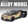1:24 Tourbillon Chiron Legering Sportwagen Model Diecast Metaal Race Super Voertuigen Auto Model Simulatie Geluid en Licht Kinder Cadeau