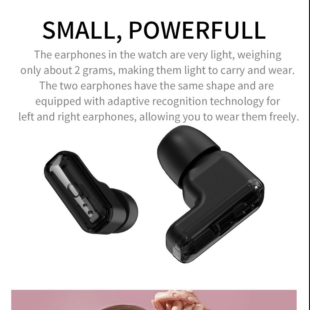 Smart Watch 1.39" Men 2 In 1 TWS Headset Blue Tooth Call Health Watches Sport Noise Reduction Earphone Women Music Smartwatch