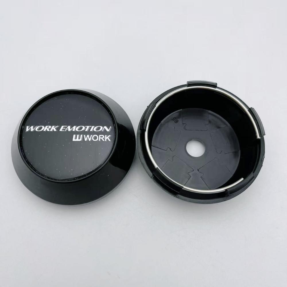 4pcs 60mm 64mm 65mm 68mm 69mm W Work Emotion Logo Badge Car Wheel Center Caps High Cap Wheel Hubcaps Rim Cover Car Accessories