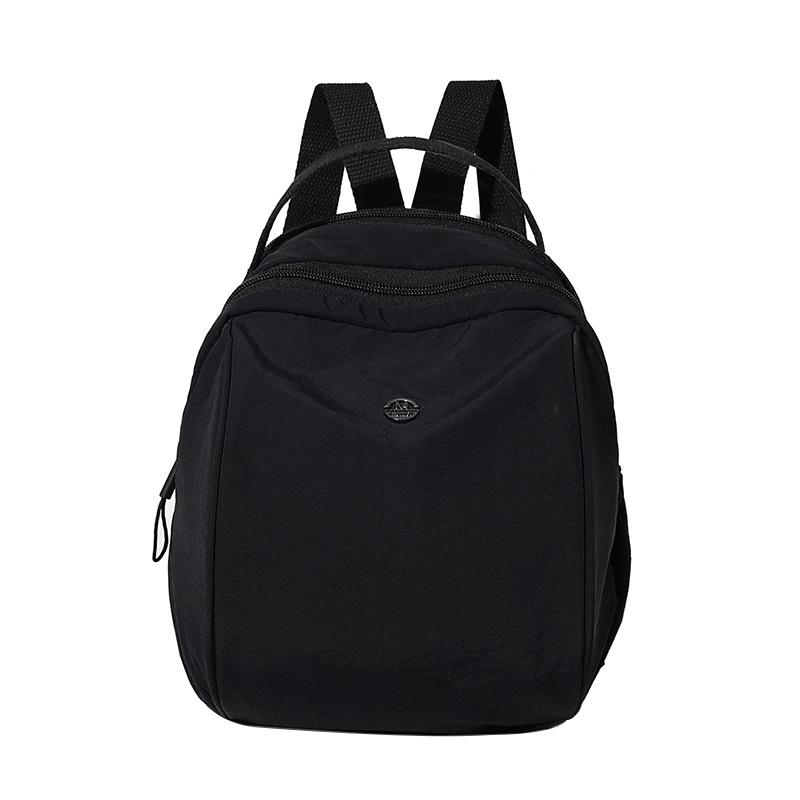 

Нейлоновая сумка через плечо двойная Женская повседневная Нейлоновый рюкзак Сумка для мамы Досуг Подходит ко всем стилям Корейская версия чёрный