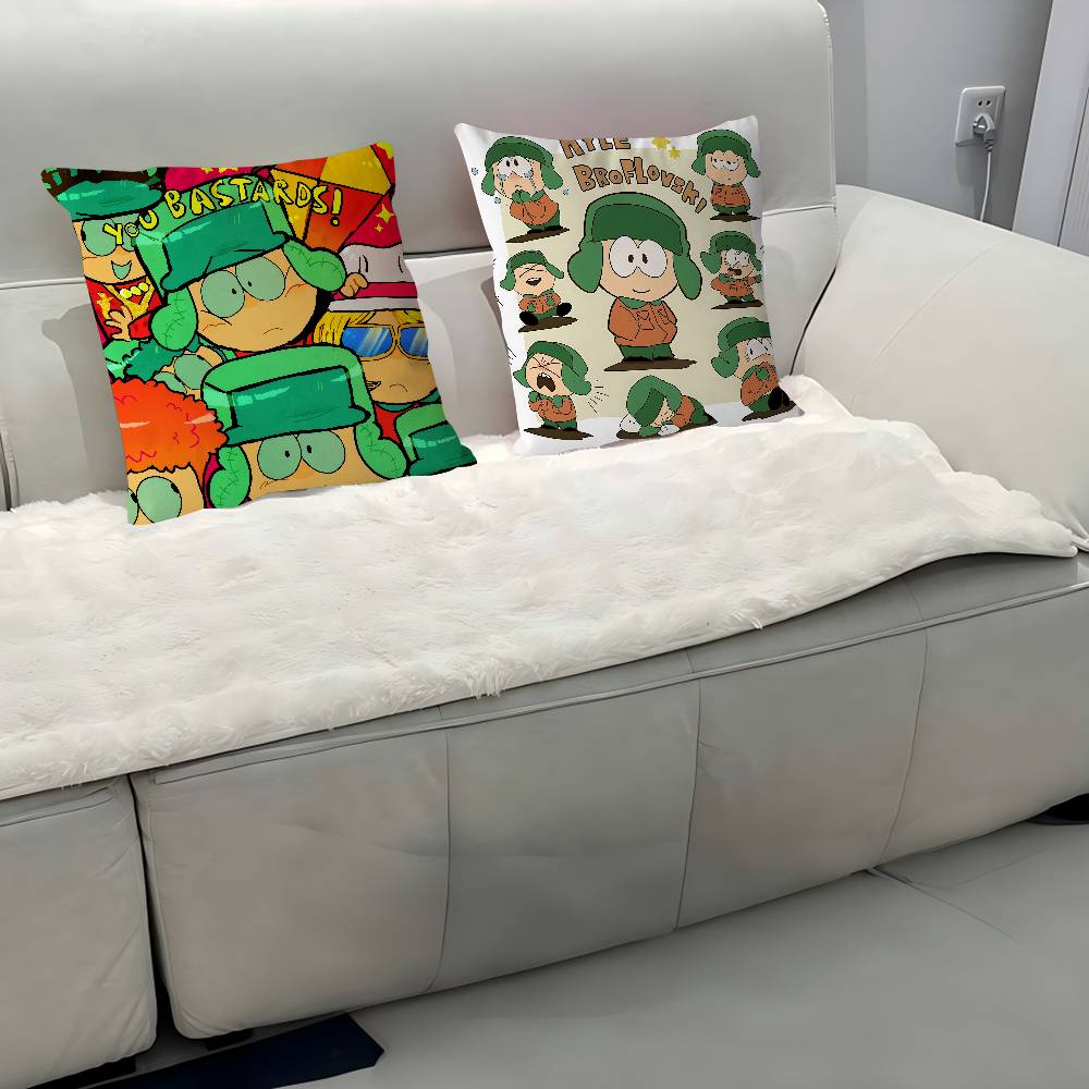South Park K-Kyle Broflovski Kissenbezug Abnehmbarer Waschbarer Kissenbezug – Ganzjährig Weiches Leinen