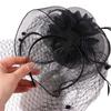 Hepburn Bride Veil Hairdband French Style Mesh Veil Face Cover Vintage Bridal Headband  Headwear