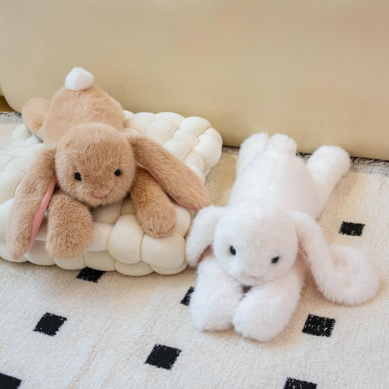 45cm Cute Loppy Eared Rabbit Plush Doll Kawaii Soft Plush Bunny Rabbit Plush Toys Stuffed Animal Pillow Appease Toy Kids Gifts