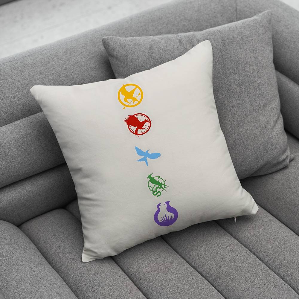 The HHunger GGames Print Pattern Sofa Cushion Cover Pillowcase Home Party Car Bedding