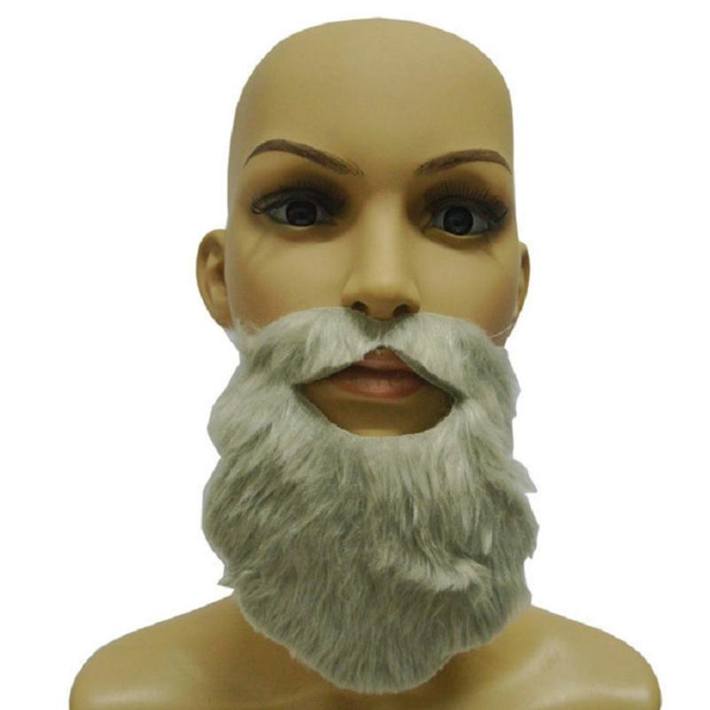 Funny Mustaches Costume Facial Hair Disguise Accessories Fake Beard Long Fluff Beards Cosplays Prop Halloween Fake Beard 1