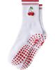 Yawlsow Pilates Socks Free 1 Pair (JP, Alphabet, Size, Regular, - Cherry)