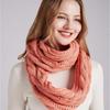 Cachecol Quente de Inverno Para Mulheres À Prova de Vento Elegante Cor Sólida Cachecóis Para Clima Frio Quente Malha Inverno Cachecóis de Laço Circular